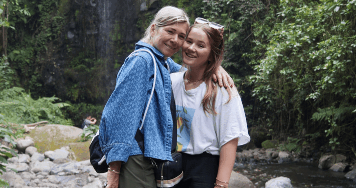 Portret foto bij de Napuru watervallen