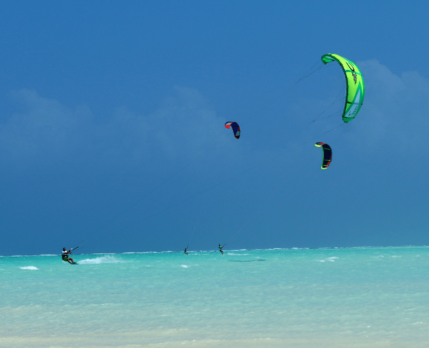 Kitesurfen op Zanzibar